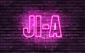 Here are some popular korean male names you may want to take a look. Download Wallpapers Ji A 4k Wallpapers With Names Female Names Ji A Name Purple Neon Lights Happy Birthday Ji A Popular South Korean Female Names Picture With Ji A Name For Desktop Free Pictures For Desktop