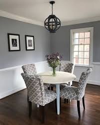 Two tone gray dining room. 96 Round Table Ideas Dining Room Table Dining Room Decor Home Decor