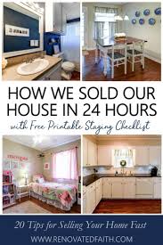 27 Tips For Selling Your House Fast In 2020 Home Staging Checklist Pdf Sell Your House Fast Home Staging Sell My House