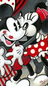 image discovered by glen find images and videos about love kiss and wallpaper on we hear mickey mouse wallpaper mickey mouse pictures disney canvas
