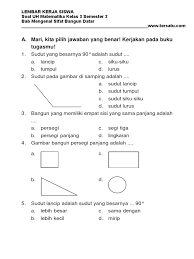 Check spelling or type a new query. Contoh Soal Matematika Kelas 3 Sd Materi Sudut Jawabanku Id