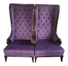 This modern design is perfect for the head and/or foot of your dining table. Christopher Guy Majestic High Back Winged Chairs A Pair Chairish