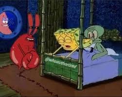 Patrick confesses something to spongebob, however spongebob doesn't really know how to react to it. Squidward Sniffing Spongebob Nsfw Spongebob Patrick Looking Squidward Mr Krabs Sniffing Freshmemetemplates