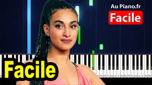Dm mais ne me regarde pas, am comme si, c'était facile. Camelia Jordana Facile Piano Facile Cover Tutorial Paroles Youtube