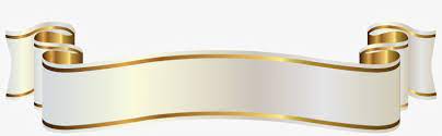 Laurel wreath vector ilustration with ribbon in gold color. White Gold Ribbon Png Free Transparent Png Download Pngkey