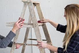 The wooden ladder is a vital accessory for your household as it comes handy in several to reach a they are the most important and less considered household item making it distinctly different from another contents. How To Create A Diy Ladder Shelf Hgtv