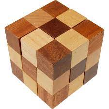 The cube is built from 7 different pieces, creating a 3x3x3 cube.there are 240 different ways to build a solid cube. Soma Cube Puzzle Master Wood Puzzles Puzzle Master Inc