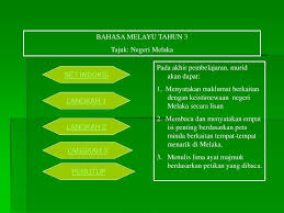 Peta minda prosa tradisional bahasa melayu. Bahasa Melayu Tahun 3 Tajuk Negeri Melaka Ppt Download