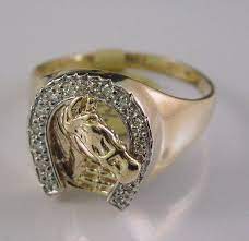 Unavailable Listing On Etsy Men Diamond Ring Diamond Horse Horseshoe Ring