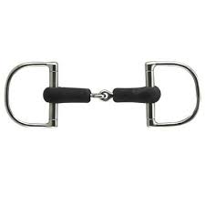 Coronet Soft Rubber Mouth Dee Bit Silver Bits For Horses English Bits Rubber