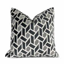 Check spelling or type a new query. Bloomsbury Dark Gray Light Gray Geometric Tile Velvet Pillow Cover Aloriam