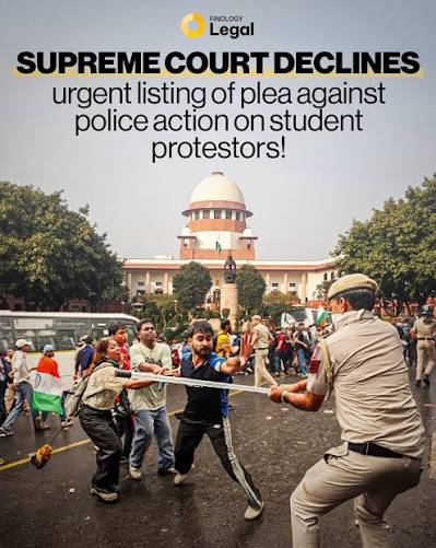 No urgent hearing of the police brutality on students🫠 . . . . . . . . . .  . . . . . . . . . . . [Supreme Court, Protest, Jantar Mantar, Parliament,  CJP, Student Protest] #jantarmantarprotest #cjpprotest #studentprotest  #supremecourtofindia #cjisuryakant