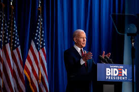 The speech was aimed at senator stephen a. Joe Biden Seeking Commander In Chief Moment Denounces Trump S Iran Escalation The New York Times