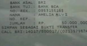 Savesave form transaksi tunai diatas 100 juta for later. Ini Dia Bukti Transfer Amel Alvi Rp 80 Juta Jpnn Com
