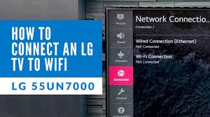 How To Connect An Lg Tv To Wifi 55un7000 Youtube