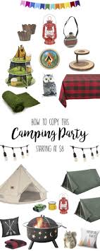 Anyone can create this table setting! Camping Party Birthday Party Theme Ideas Camping Theme Party Camping Theme Birthday Outdoors Birthday Party