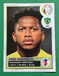 2021 EM Copa America #197 FRED RODRIGUES Brazil Soccer Team Sticker Promo