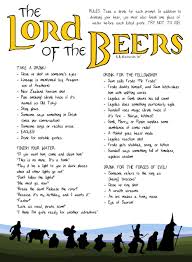 The Lord Of The Beers A Drinking Game Drinking Games Movie Drinking Games Fun Drinking Games