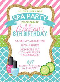 Free printable party invitations birthday party invitations free invitation templates free printables bingo template spa birthday parties 16th birthday birthday ideas free birthday. Spa Birthday Invitation Spa Party Invitation Sleepover Etsy Kids Spa Party Spa Birthday Party Invitations Spa Birthday Invitations