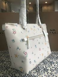 Maybe you would like to learn more about one of these? Coach Gallery Dandelion Floral Print Tote Bag 2713 Chalk Multi For Sale Online Ebay