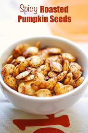 Maybe you would like to learn more about one of these? Deliciously Spicy Roasted Pumpkin Seeds Are Seasoned With Olive Oil Chili Pumpkin Seed Recipes Roasted Spicy Roasted Pumpkin Seeds Spicy Pumpkin Seeds Recipe