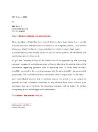 Check spelling or type a new query. Warning Letter For Absenteeism Pdf