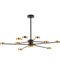 Black and gold chandelier canada. Bethel International Be18c38b Canada Led 40 Inch Black Gold Chandelier Ceiling Light