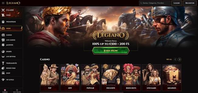 Player completing a legiano αναληψη on a laptop showing the Legiano Casino withdrawal screen with payment options