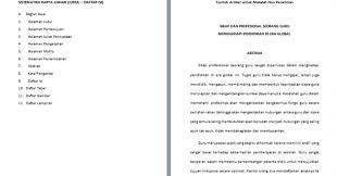 Check spelling or type a new query. Contoh Sistematika Karya Ilmiah Makalah Dan Artikel Non Penelitian Yang Benar