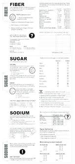 food label worksheet high