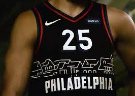 Philadelphia 76ers city edition jerseys, 76ers city apparel keep your nba closet fresh while showing off some local flair with authentic philadelphia 76ers city edition jerseys from the nba store. Sixers Unveil New Black Uniform Simmons Gets His Wish Sportslogos Net News