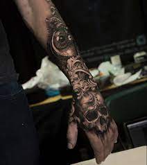 Skull Eye Skull Hand Tattoo Forearm Tattoo Men Skull Sleeve