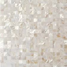Ivy Hill Tile Mother Of Pearl White Square Pearl Shell Mosaic Floor And Wall Tile 3 In X 6 In Tile Sample Ext3rd103221 The Home Depot Shell Mosaic Tile Pearl Tile Shell Tiles