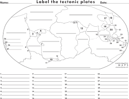 Theory of plate tectonics worksheet answer key section 3. Tectonic Plates Map Worksheet Where Exactly Maps