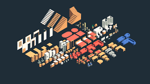 This Package Includes 3d Models And 2d Isometric Top Down Sprites Of Furniture Objects And Building Materials Includes 3d Mod In 2020 Game Assets Isometric Furniture