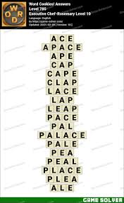 Word Cookies Executive Chef-Rosemary Level 10 Answers • Game Solver
