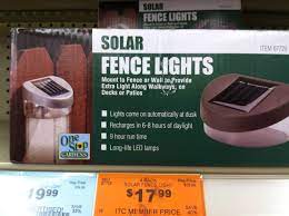 Harbor Freight Solar Fence Lights Fence Lighting Outdoor Lighting