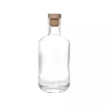 500ml Glass Craft Gin Bottle With Wood