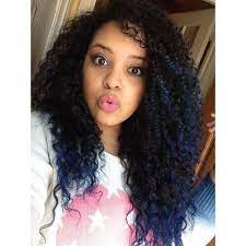 Blue Tips Natural Curly Hair Ombre Ombre Curly Hair Curly Hair Styles Naturally Hair Styles