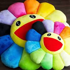 Flower Cushion By Takashi Murakami Petagadget Murakami Flower Daisy Pillows Rainbow Flowers