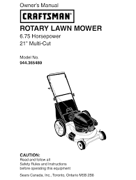 Platinum refers to a series of briggs & stratton engines that are manufactured for craftsman lawn mowers. Craftsman 944 365480 Owner S Manual Pdf Download Manualslib