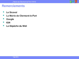 Horaires d'ouverture de la mairie : Ppt Clermont Le Fort Cadastre Napoleonien De 1808 Powerpoint Presentation Id 6989473