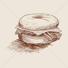 Bagel Sandwich Vector Image - 2025046 | Stockunlimited