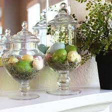 Apothecary jars decor apothecary bathroom jar fillers decorated jars beach house decor home decor coastal decor glass jars mason jars. 40 Quick And Easy Easter Decorations You Can Make Today Spring Easter Decor Easter Inspiration Easter Spring