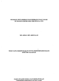 Pencemaran tanah adalah keadaan saat kualitas tanah terganggu akibat pengaruh zat kimia yang pencemaran tanah banyak terjadi di sekitar kita. Sejarah Pentadbiran Dan Pembangunan Tanah Di Negeri Johor Dari 1900 Hingga 1970