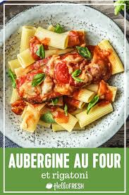 Aubergine Au Four Et Rigatoni Recette Hellofresh Recept Gezonde Recepten Maaltijden Gezond