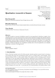 A purposive sampling technique was used to identify malaysian infantry officers who had experience of flood disaster responses. Pdf Qualitative Research In Finance