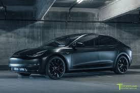 Can't seem to find this combo anywhere and just wondering how the the tesla model 3 interior sets a radical new standard for auto design. Satin Matte Black Tesla Model 3 With Gloss Black 19 Inch Tst Black Ou T Sportline Tesla Model S 3 X Y Accessories