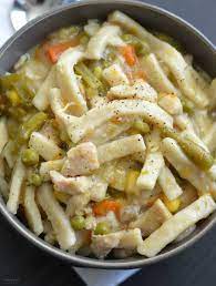 Pour the chicken broth and soup on top. Instant Pot Chicken And Noodles I Don T Have Time For That