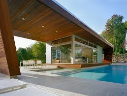 Each of the pool house projects chosen for this article display a singular look. Outstanding Swimming Pool House Design By Hariri Hariri Architecture Digsdigs